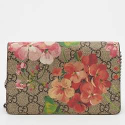 Pre Owned Gucci Multicolor Blooms Print GG Supreme Canvas Super Mini Dionysus Crossbody Bag