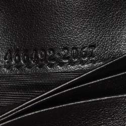 مملوكة مسبقًا Gucci Black Matelassé Leather GG Marmont Card Case