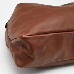 مملوكة مسبقًا Gucci Brown Leather Horsebit Hobo