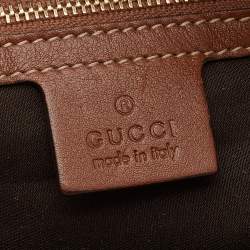 مملوكة مسبقًا Gucci Brown Leather Horsebit Hobo