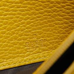 Pre Owned Gucci Burgundy Leather Swing Flap Continental Wallet