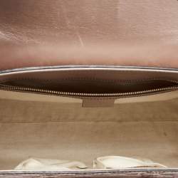 Pre Owned Gucci Old Rose Guccissima Patent Leather Large Emily Chain Shoulder Bag