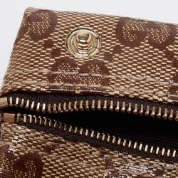 Pre Owned محفظة بسلسلة غوتشي كانفاس جي جي كريستال بيج
