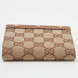 مملوكة مسبقًا محفظة غوتشي جلد و كانفاس جي جي بيج مرصعة