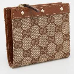 مملوكة مسبقًا محفظة غوتشي جلد و كانفاس جي جي بيج مرصعة