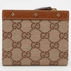 مملوكة مسبقًا محفظة غوتشي جلد و كانفاس جي جي بيج مرصعة