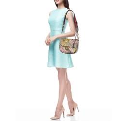 Gucci Multicolor GG Supreme Canvas Bengal Print Padlock Shoulder Bag