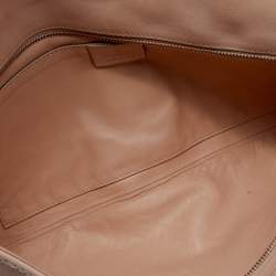 Pre Owned Gucci Beige Python Leather Malika Tassels Clutch