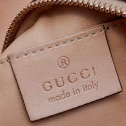 Pre Owned Gucci Beige Python Leather Malika Tassels Clutch