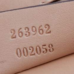 Pre Owned Gucci Beige Python Leather Malika Tassels Clutch