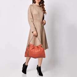 مملوكة مسبقًا Gucci Burnt Orange Leather Large Gucci 1970 GCC Exclusive 28/50 Shoulder Bag