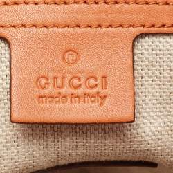 مملوكة مسبقًا Gucci Burnt Orange Leather Large Gucci 1970 GCC Exclusive 28/50 Shoulder Bag