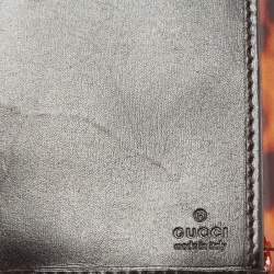 مملوكة مسبقًا Gucci Brown Animal Print  Patent Leather Hysteria Wallet