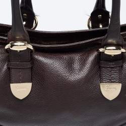 مملوكة مسبقًا Gucci Dark Brown Guccissima Leather Large Signoria Tote