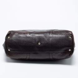 مملوكة مسبقًا Gucci Dark Brown Guccissima Leather Large Signoria Tote