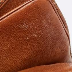 Pre Owned Gucci Brown/Beige GG Canvas and Leather Medium Marrakech Shoulder Bag