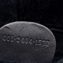 مملوكة مسبقًا Gucci Dark Brown Woven Leather Bamboo Handle Tote