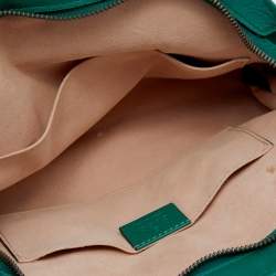 Pre Owned Gucci Green Leather Small Rebelle Shoulder Bag