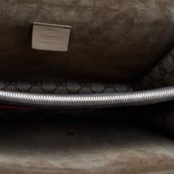 Pre Owned Gucci Beige GG Supreme Canvas and Suede Medium Embroidered Butterfly/Flowers Dionysus Shoulder Bag