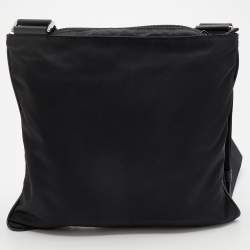 Prada Black Tessuto Nylon Messenger Bag