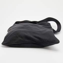 Prada Black Tessuto Nylon Messenger Bag