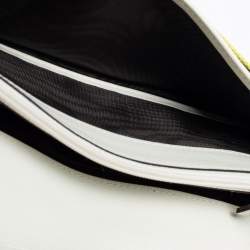 Gucci Yellow/White GG Canvas and Leather Continental Wallet