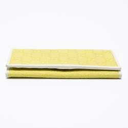 Gucci Yellow/White GG Canvas and Leather Continental Wallet