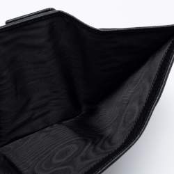 Pre Owned Gucci Fuchsia/Black Crystal GG Canvas and Leather Trifold Wallet