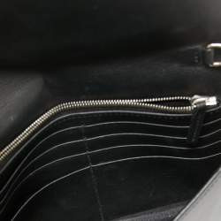 مملوكة مسبقًا محفظة غوتشي جلد أسود مرصع بسلسلة