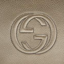 مملوكة مسبقًا حقيبة كلتش غوتشي سوهو جلد محبب ميتالك