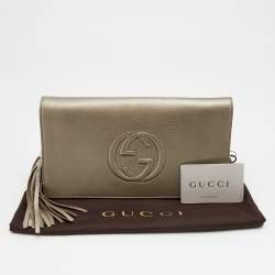 مملوكة مسبقًا حقيبة كلتش غوتشي سوهو جلد محبب ميتالك