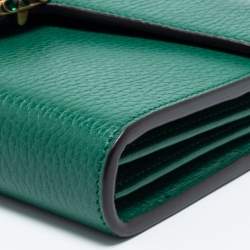 مملوكة مسبقًا Gucci Green Leather Dionysus Wallet On Chain