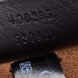 مملوكة مسبقًا Gucci Black/Beige GG Supreme Canvas and Leather Medium Dionysus Arabesque Shoulder Bag