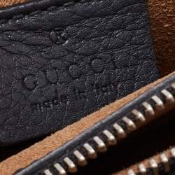 مملوكة مسبقًا Gucci Black/Beige GG Supreme Canvas and Leather Medium Dionysus Arabesque Shoulder Bag