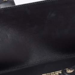 مملوكة مسبقًا Gucci Black/Beige GG Supreme Canvas and Leather Medium Dionysus Arabesque Shoulder Bag