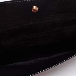 Pre Owned Gucci Black Patent Leather Hysteria Continental Wallet