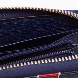 Pre Owned Gucci Multicolor Heart Print Leather Zip Around Long Wallet