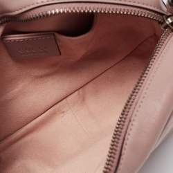 مملوكة مسبقًا حقيبة كاميرا غوتشي جي جي مارمونت جلد بيج مبطن صغيرة