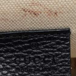 Pre Owned حقيبة كتف غوتشي ديونيسوس جلد أسود صغيرة