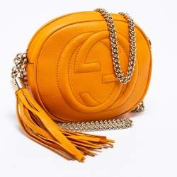 مملوكة مسبقًا حقيبة كروس غوتشي ميني سوهو ديسكو جلد مستردة