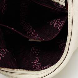 Pre Owned Gucci Off White Leather Large Princy Hobo