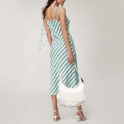 Pre Owned Gucci Off White Leather Large Princy Hobo