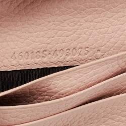 Pre Owned حافظة بطاقات غوتشي بليند فور لوف جلد وردي فاتح 