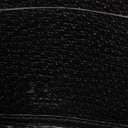 مملوكة مسبقًا محفظة غوتشي جلد سوداء بسحاب محيط