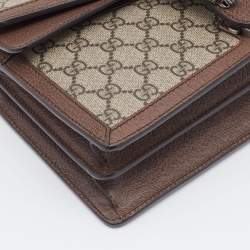 مملوكة مسبقًا Gucci Beige GG Coated Canvas and Leather Dionysus Top Handle Bag