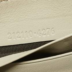 Gucci Beige Guccissima Leather Zip Around Wallet   