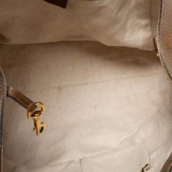 Pre Owned Gucci Metallic Gold Ombre Pebbled Leather Medium Soho Hobo
