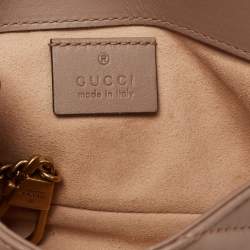 مملوكة مسبقًا حقيبة كتف غوتشي جي جي مارمونت جلد ماتيلاس بيج صغيرة جداً