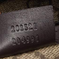 مملوكة مسبقًا Gucci Beige/Brown GG Supreme Canvas And Patent Leather Mirror Sukey Tote