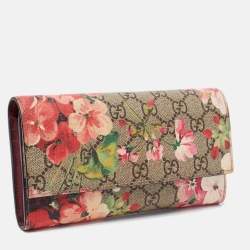 مملوكة مسبقًا محفظة كونتيننتال غوتشي كانفاس جي جي سوبريم متعدد الألوان مورد